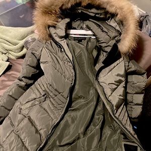 ESCALIER WOMEN’S COAT - SMALL - OLIVE GREEN